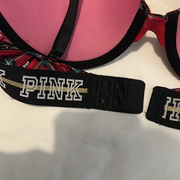 Victoria Secret Pink bra buffalo plaid - Picture 4 of 5